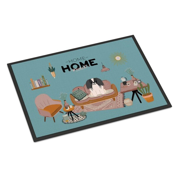 Carolines Treasures 18 x 27 in. Black White Pekingese Sweet Home Indoor or Outdoor Mat CK7950MAT - main